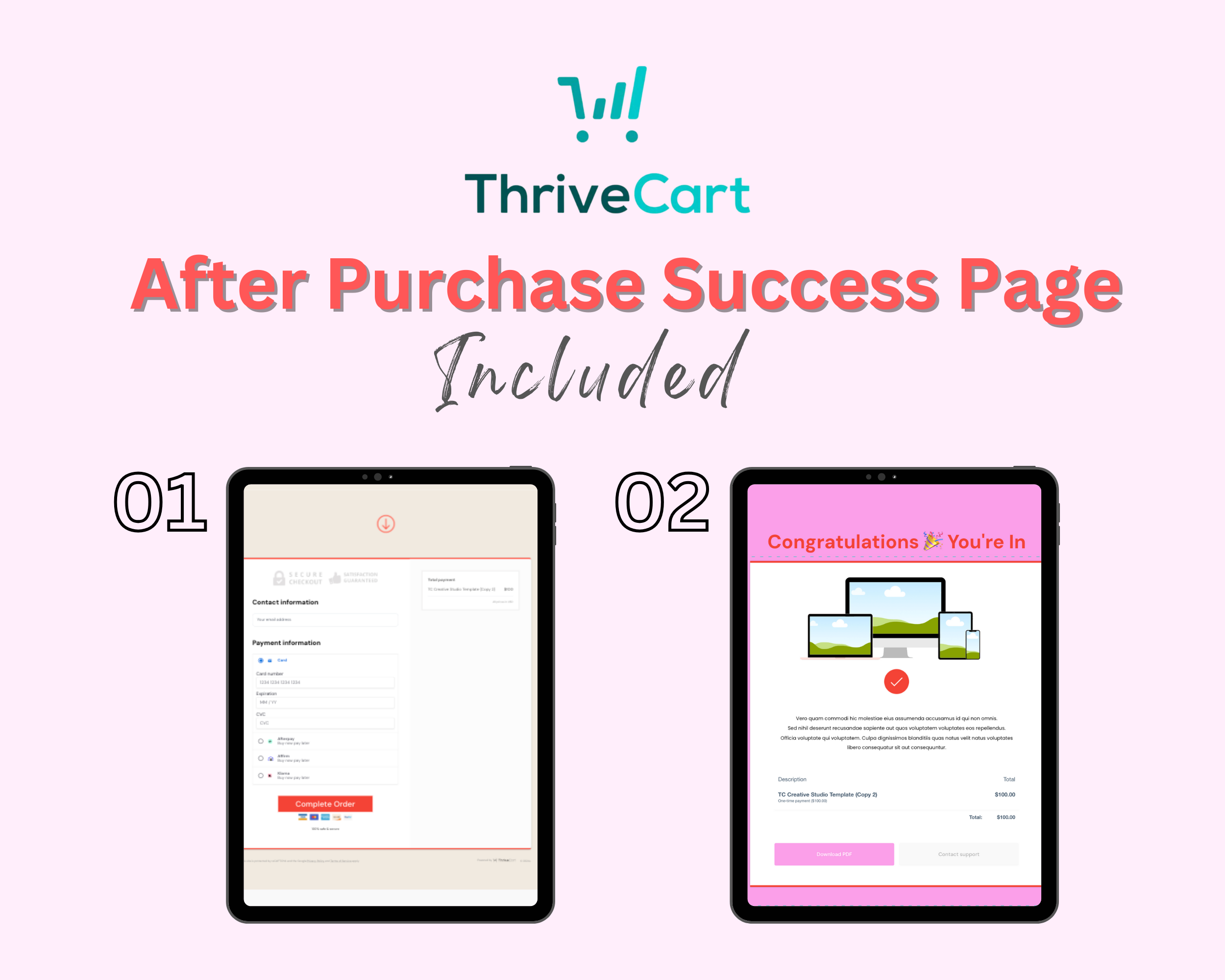 Tripwire Neon Sales Page Template in ThriveCart