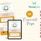 Golden Beige ThriveCart 4-Page Sales Funnel Template