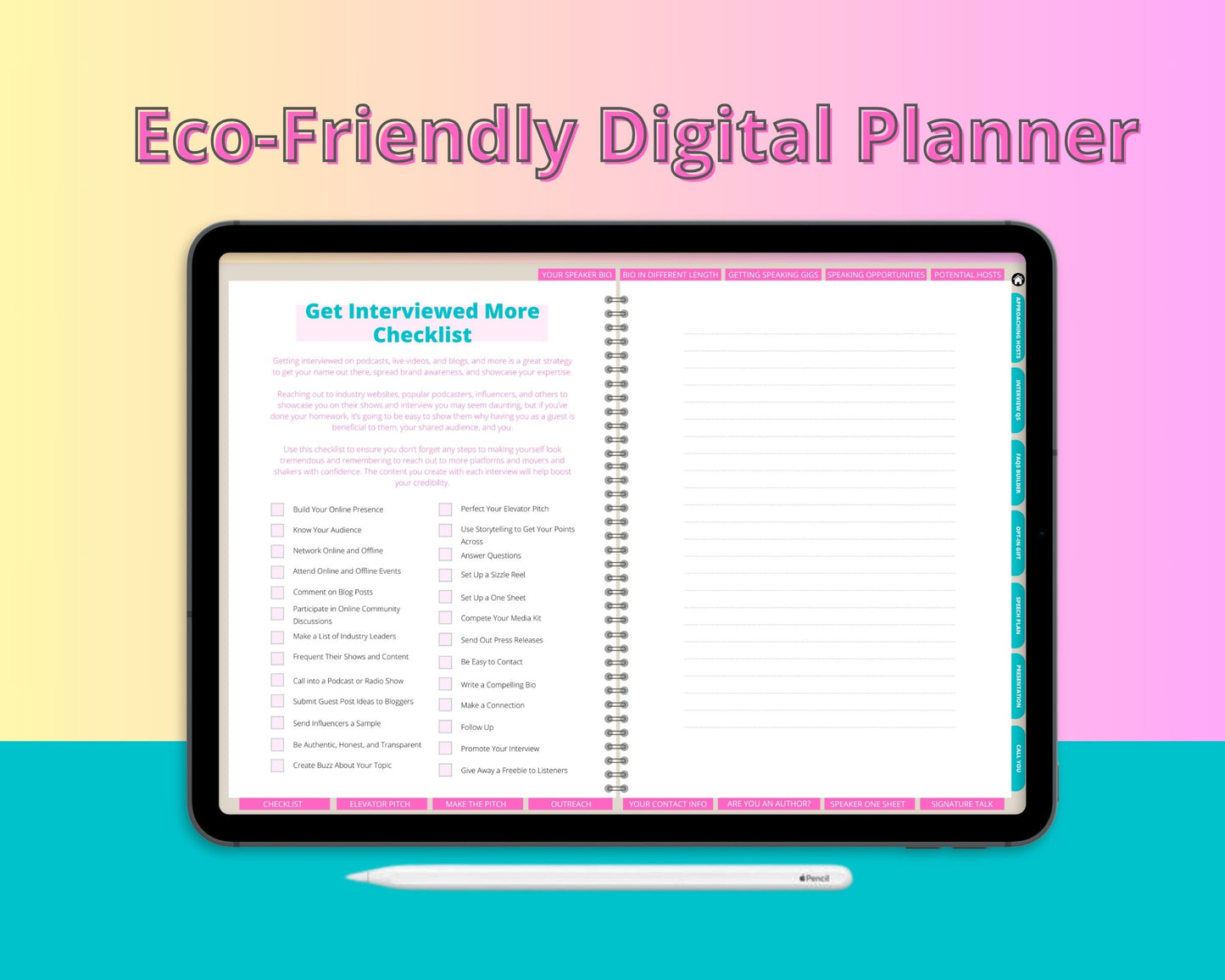 Online Speaking Opportunities Digital Workbook | Hyperlinked PDF | Suitable with Goodness & Notability