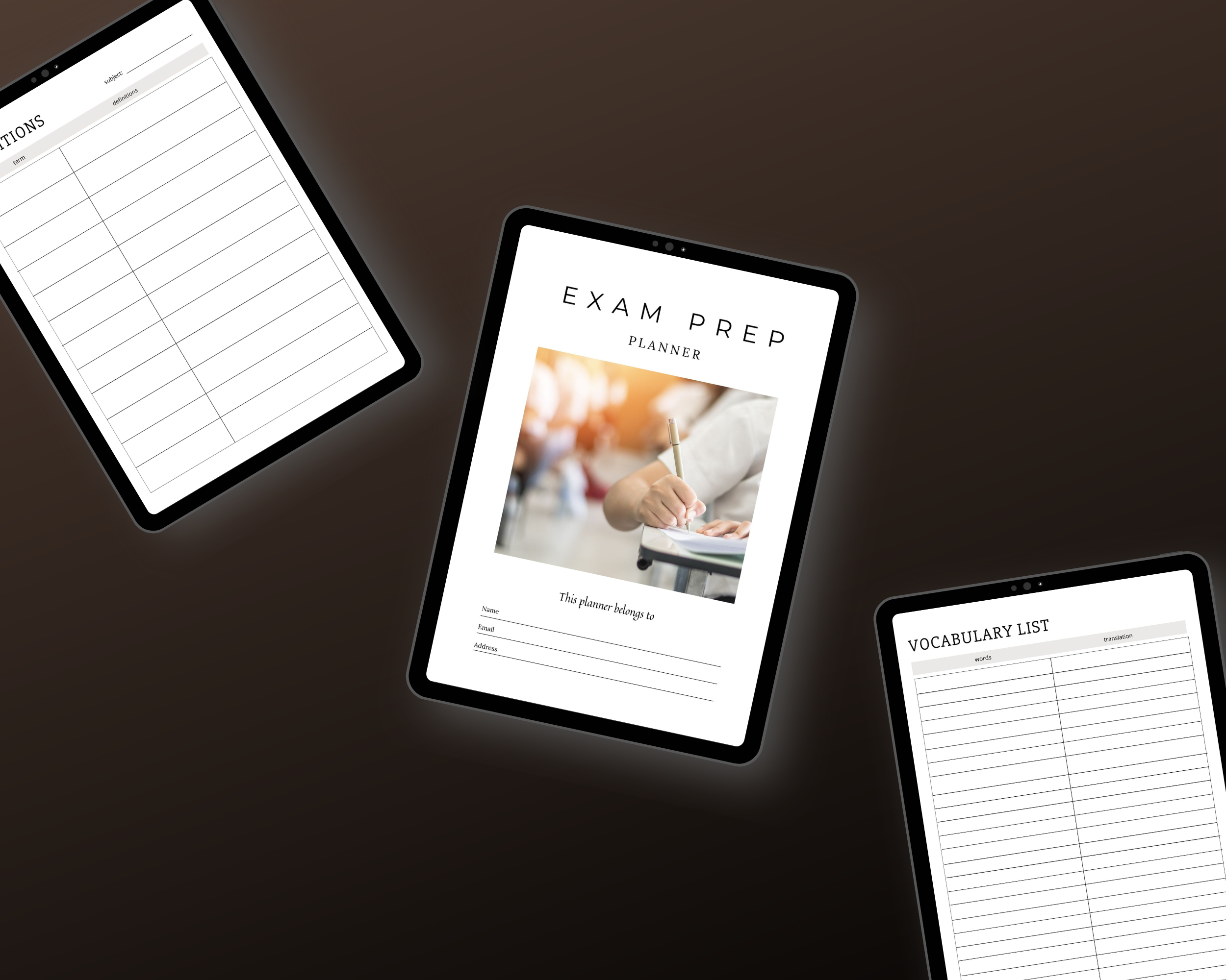 Editable Exam Preparation Planner in Canva | Commercial Use