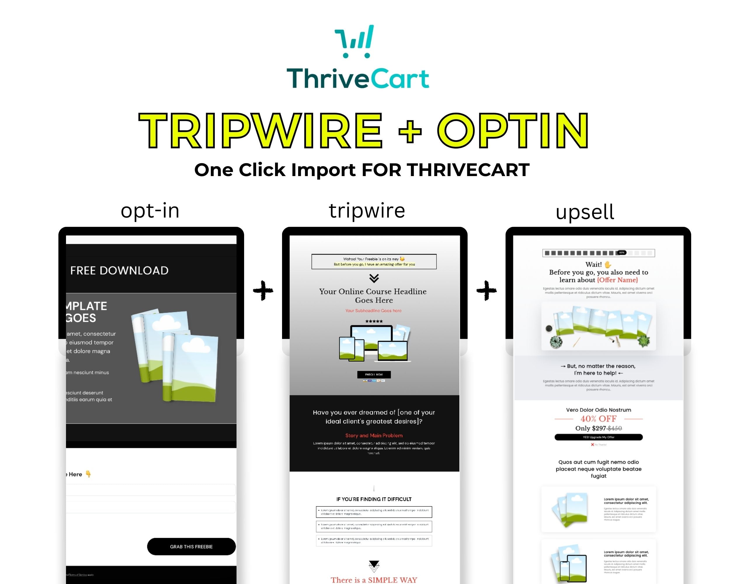 Mystery Enhanced Tripwire Funnel Template in ThriveCart