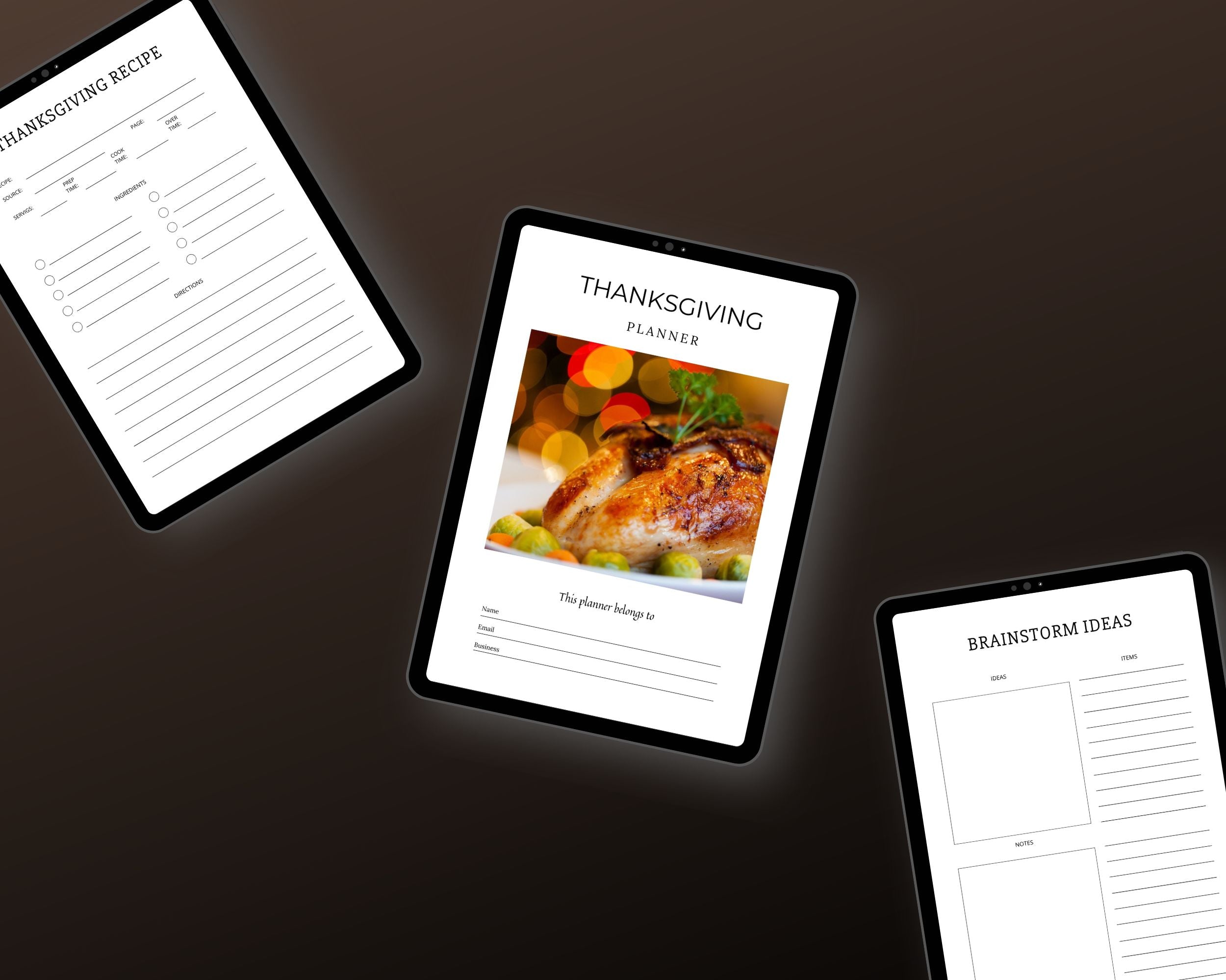 Editable Thanksgiving Planner in Canva | Canva Template Pack | Thanksgiving Planner Canva | Commercial Use