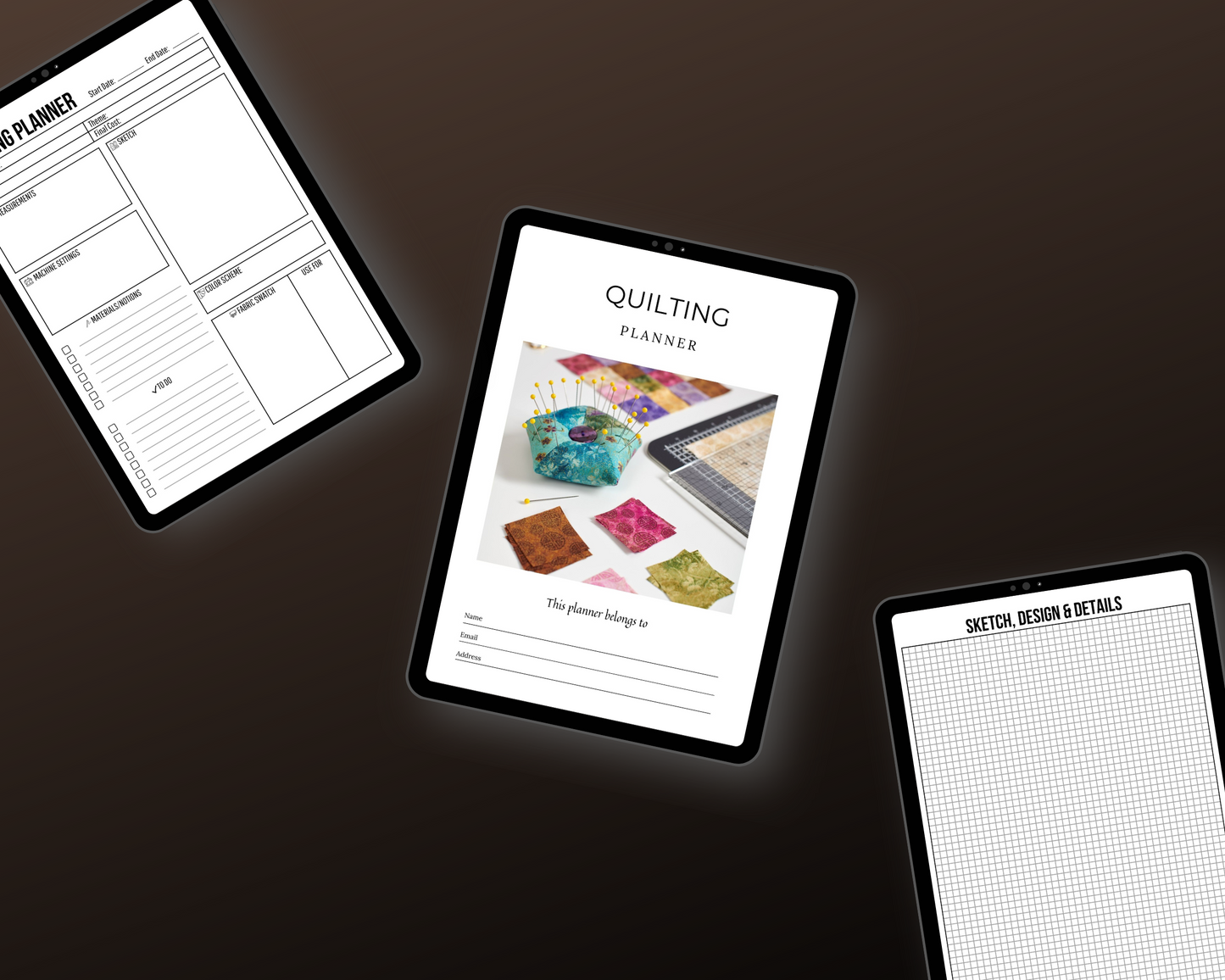 Editable Quilt Planner in Canva | Canva Template Pack | Commercial Use
