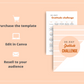 30-Day Gratitude Challenge | Editable Canva Template A4 Size