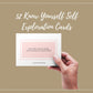 52 Know Yourself Self Exploration Cards | Canva Inspirational Cards | Commercial Use