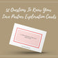 52 Questions To Know Your Love Partner Cards | Canva Inspirational Cards | Commercial Use
