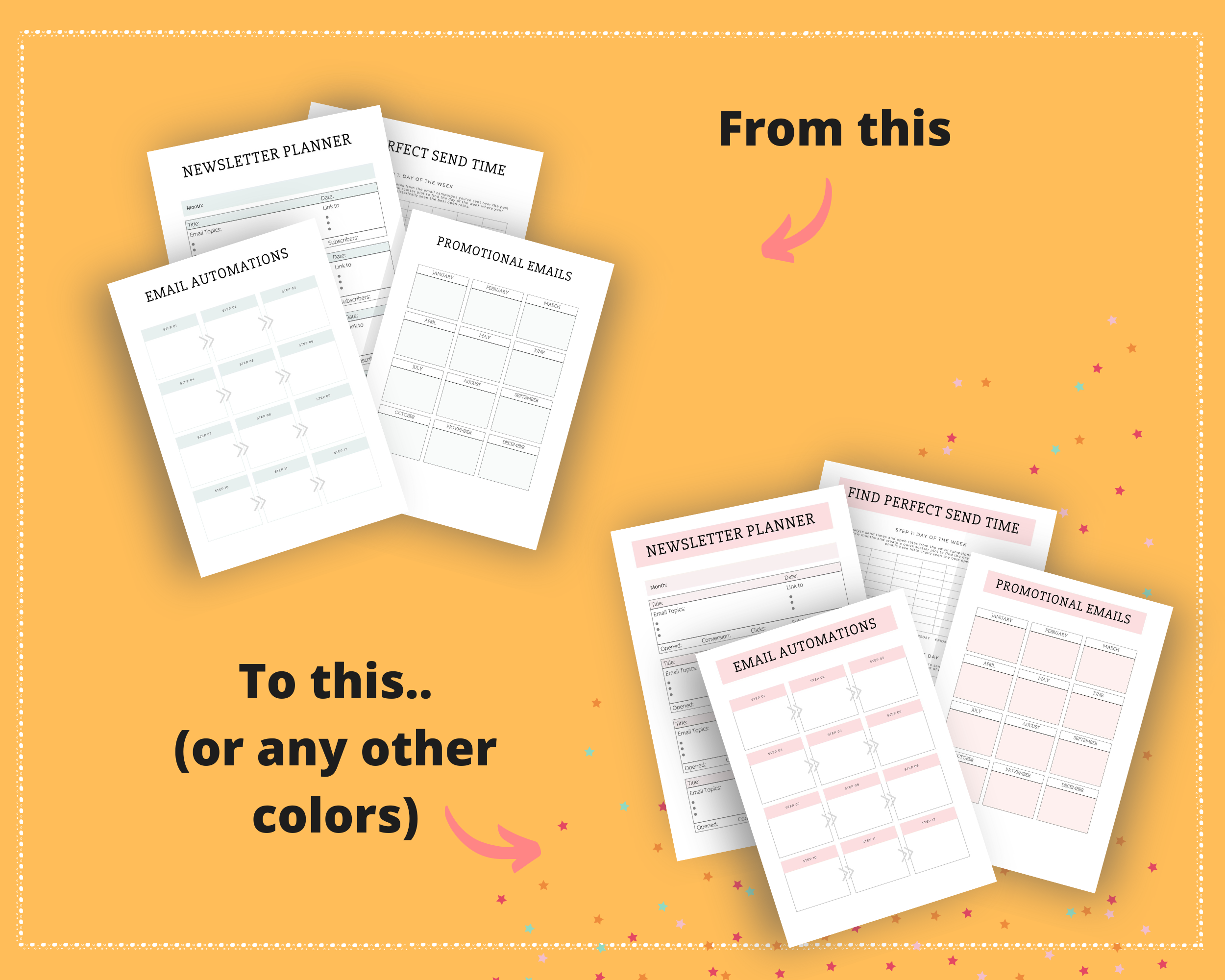 Editable Email Planner Templates in Canva | Marketing Templates