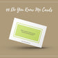 44 Do You Know Me Cards | Canva Inspirational Cards | Commercial Use