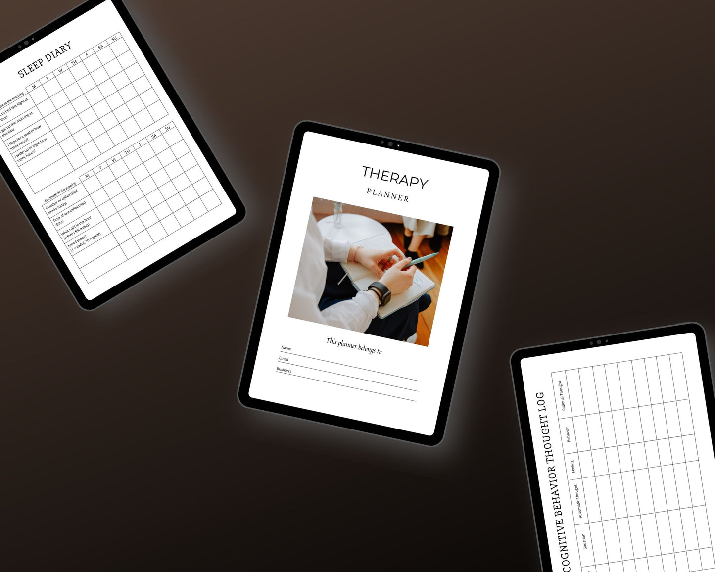 Editable Therapy Planner in Canva | Commercial Use