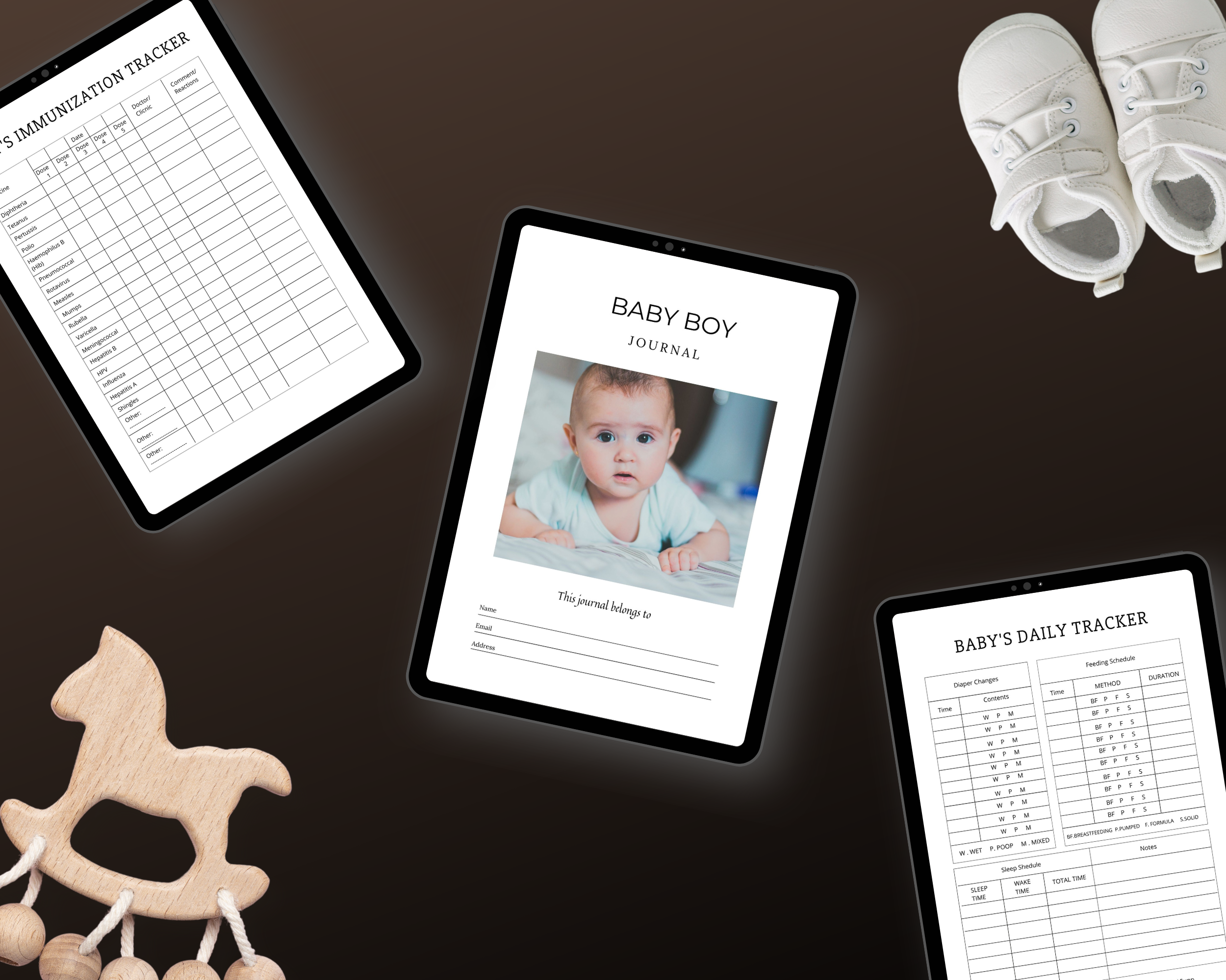 Editable Baby Boy Planner Templates in Canva | Commercial Use