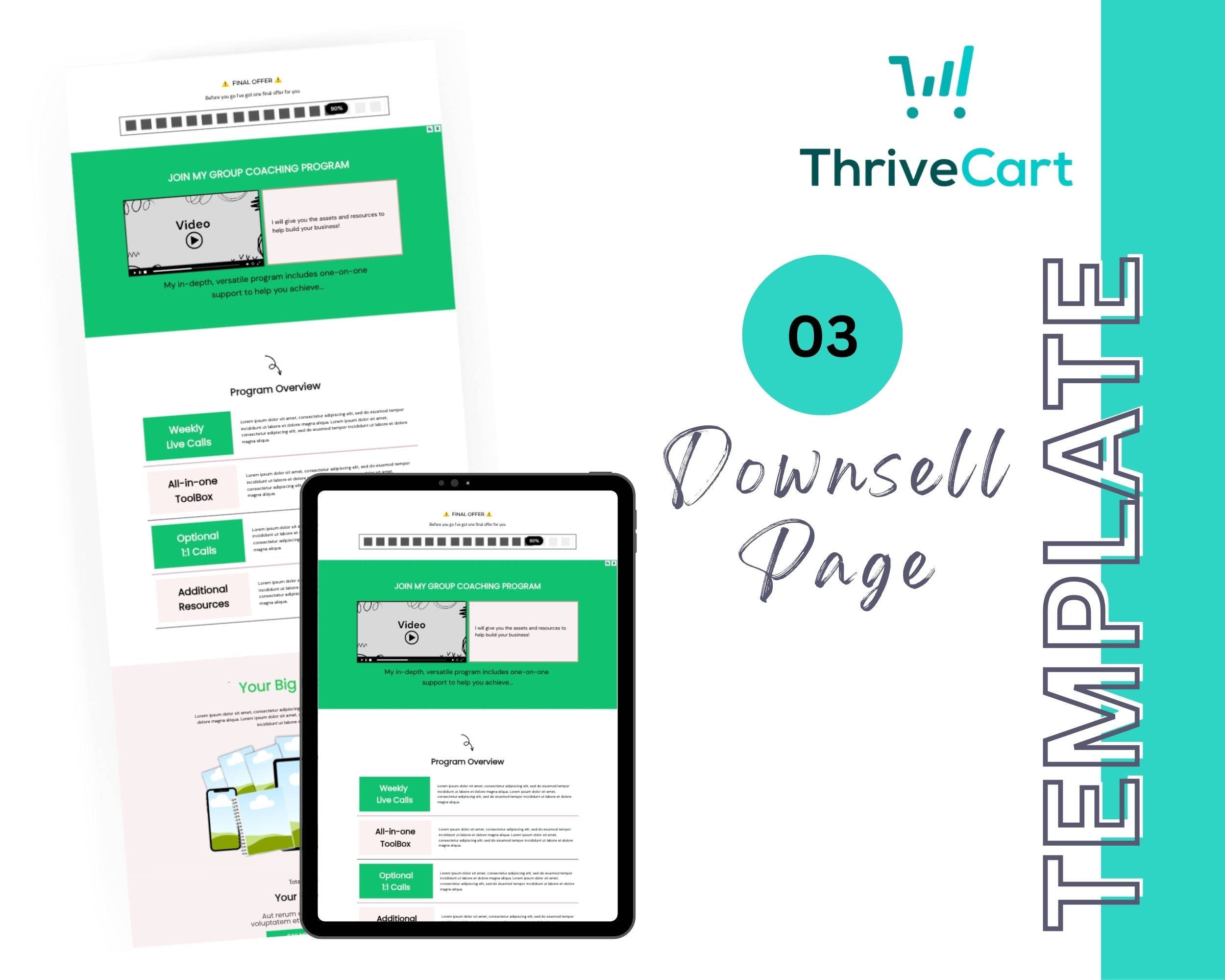 Floral Sales Funnel Template in ThriveCart