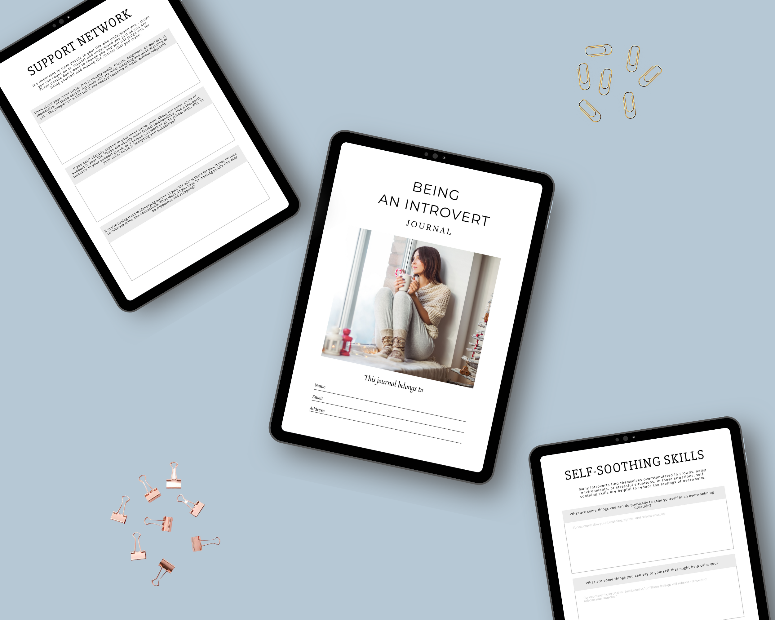 Editable Being an Introvert Journal in Canva | Commercial Use