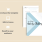 31-Day Activity Challenge | Editable Canva Template A4 Size