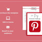 20-Day Pinterest Challenge | Editable Canva Template A4 Size