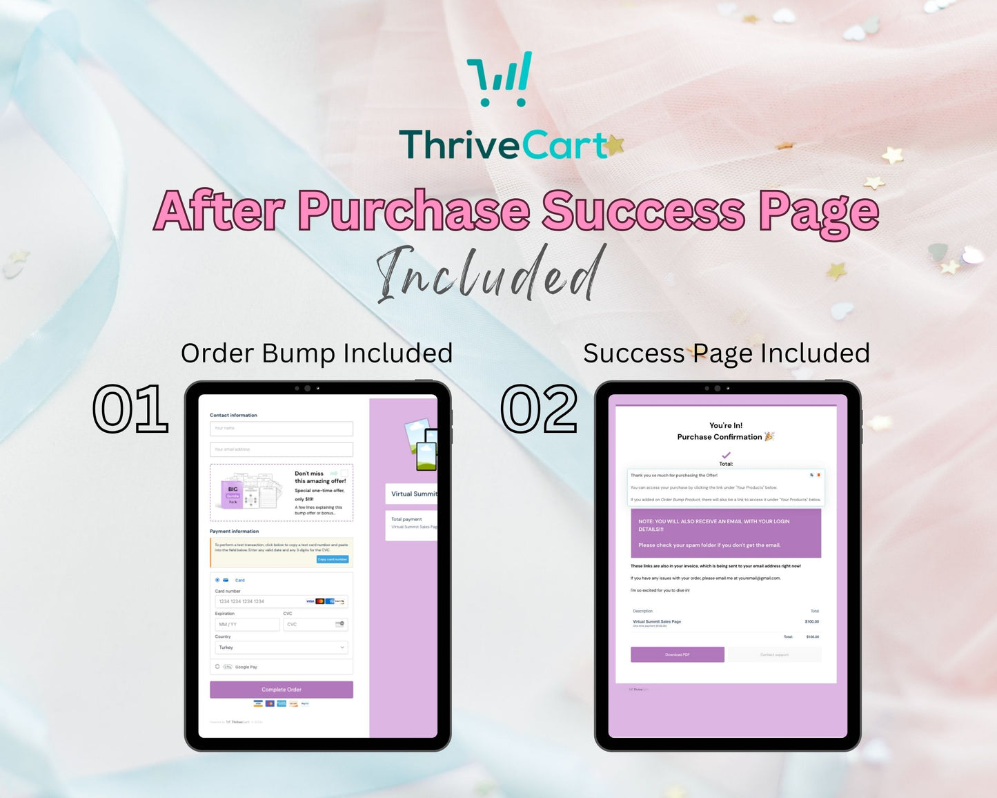 Virtual Summit Sales Page Template in ThriveCart