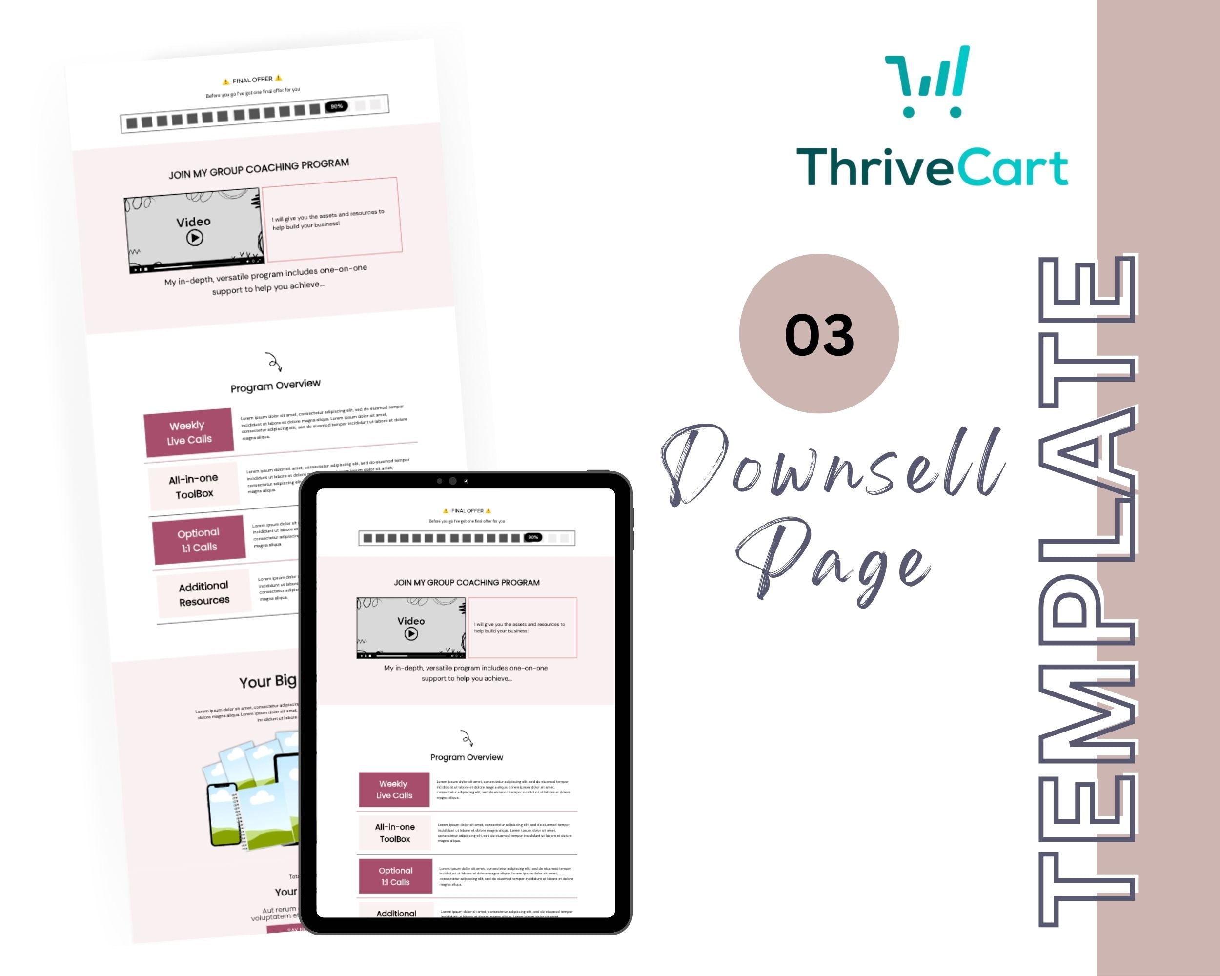 Women in Coaching Enhanced ThriveCart 4-Page Sales Funnel