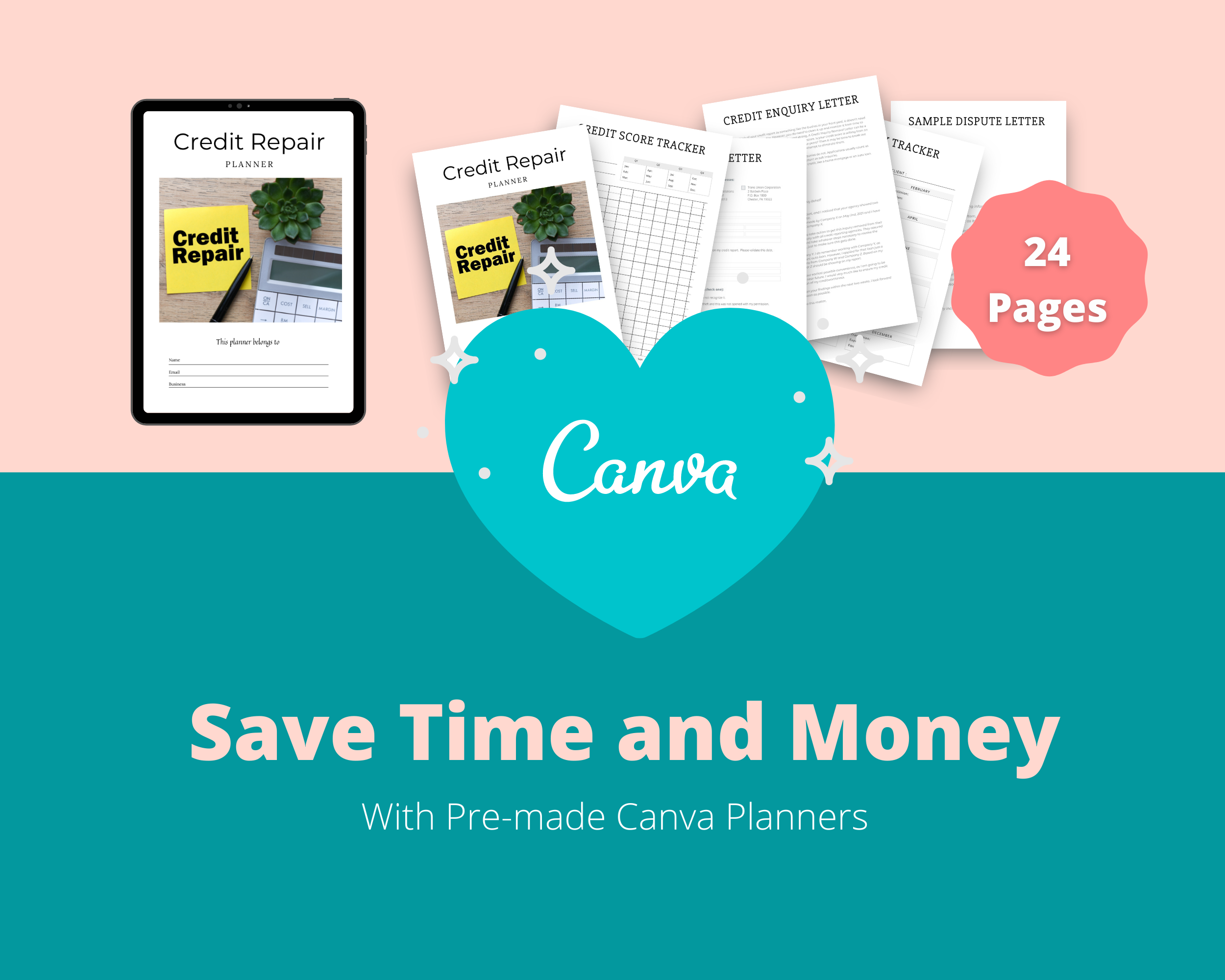 BUNDLE of 7 Business Planners in Canva | Customizable | Editable | Commercial Use | Business Templates