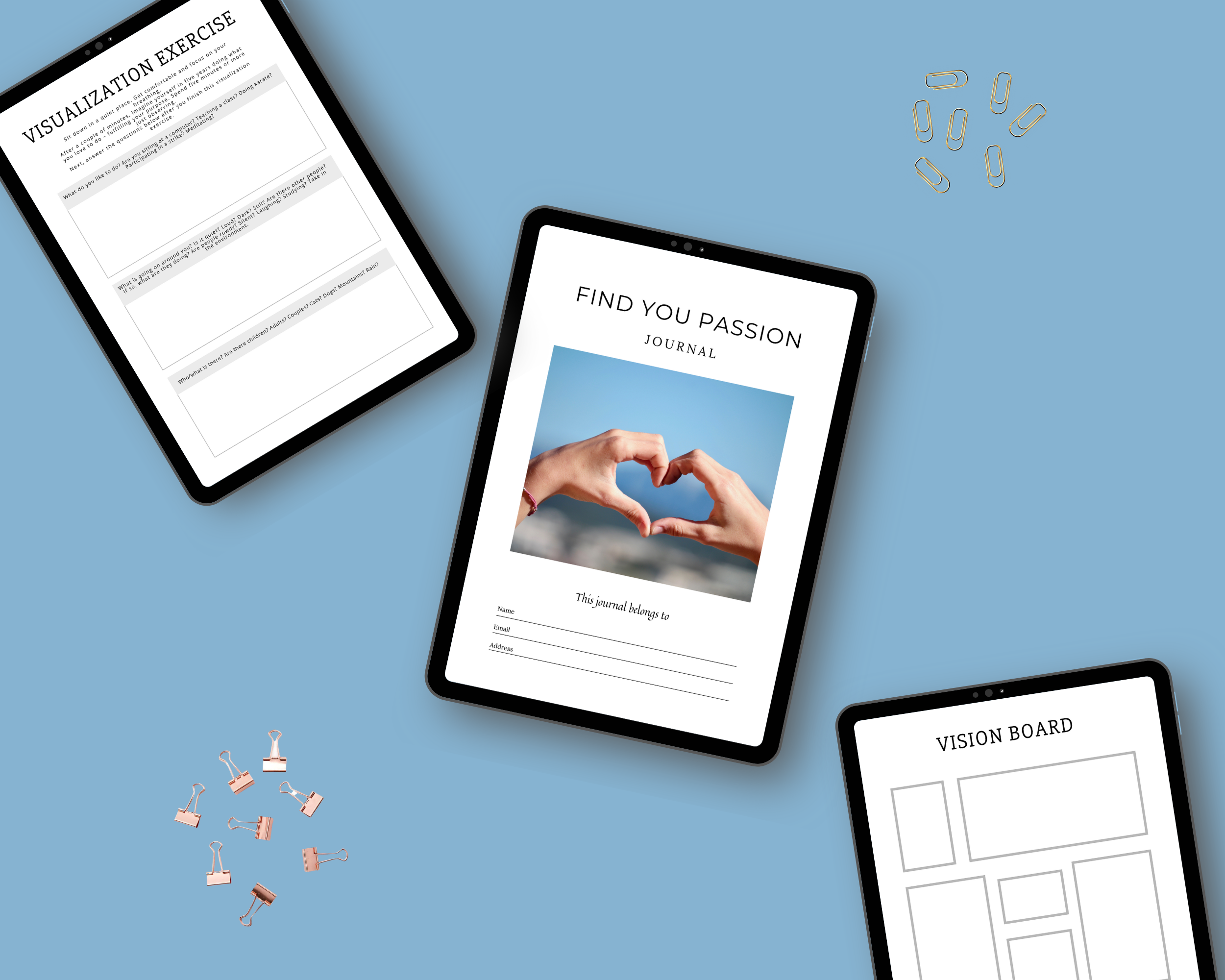 Editable Find Your Passion Journal in Canva | Commercial Use