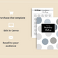 30-Day Mindfulness Challenge | Editable Canva Template A4 Size