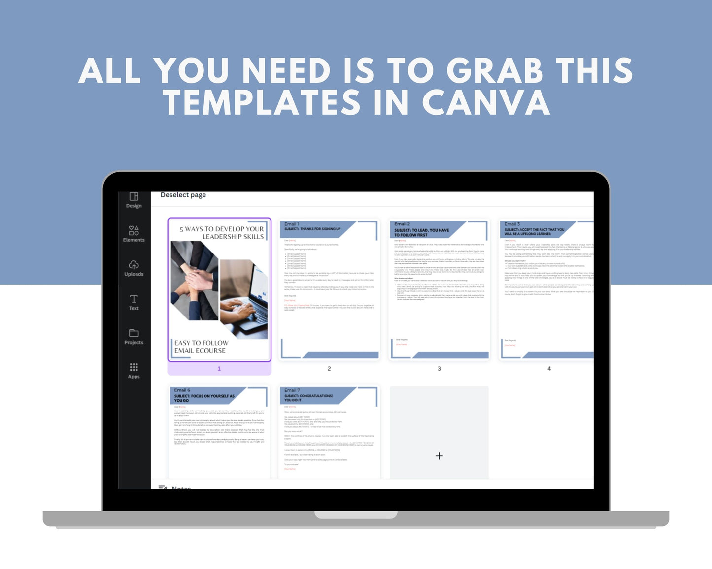 Editable 5 Ways to Develop Your Leadership Skills Emails | Newsletter Template