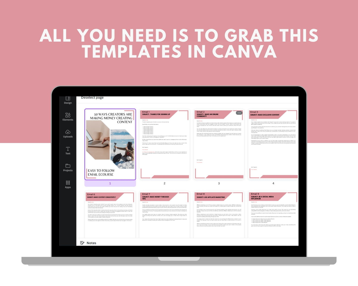 Editable 10 Ways Creators are Making Money Creating Content Emails | Newsletter Template
