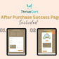 Boho Course Sales Page Template in ThriveCart