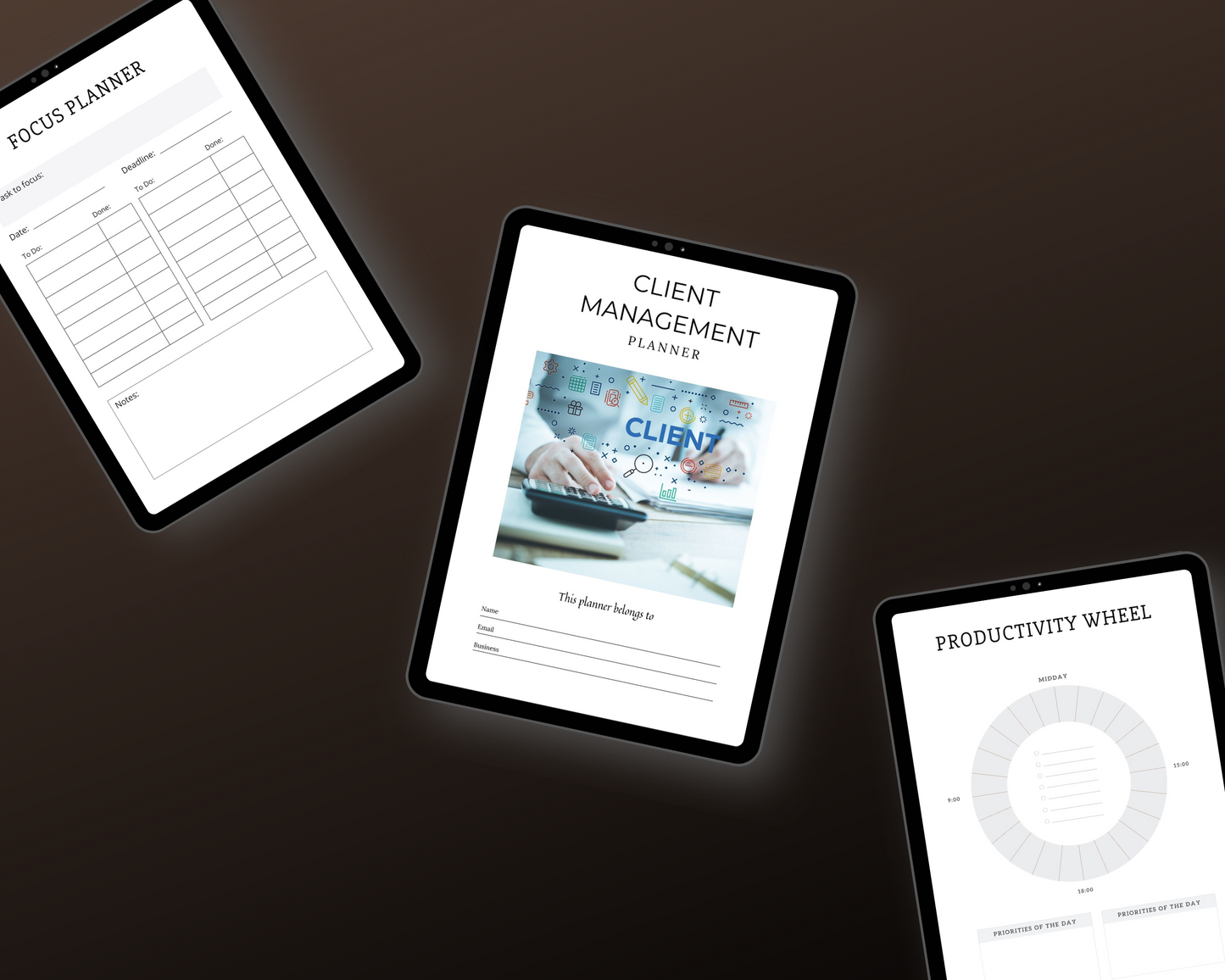 Editable Client Management Planner in Canva | Commercial Use