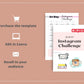 21-Day Instagram Challenge | Editable Canva Template A4 Size