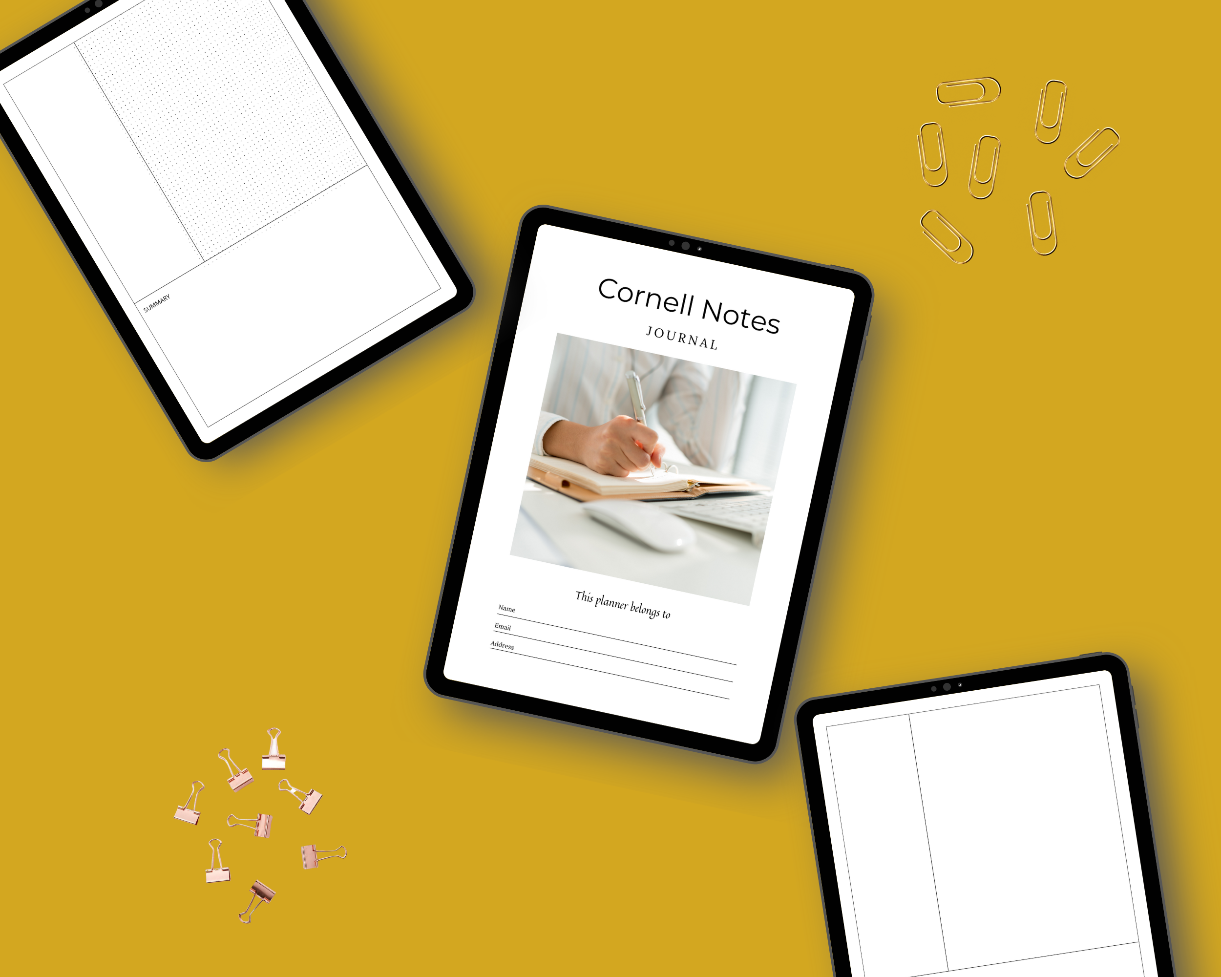 Editable Cornell Notes in Canva | Commercial Use