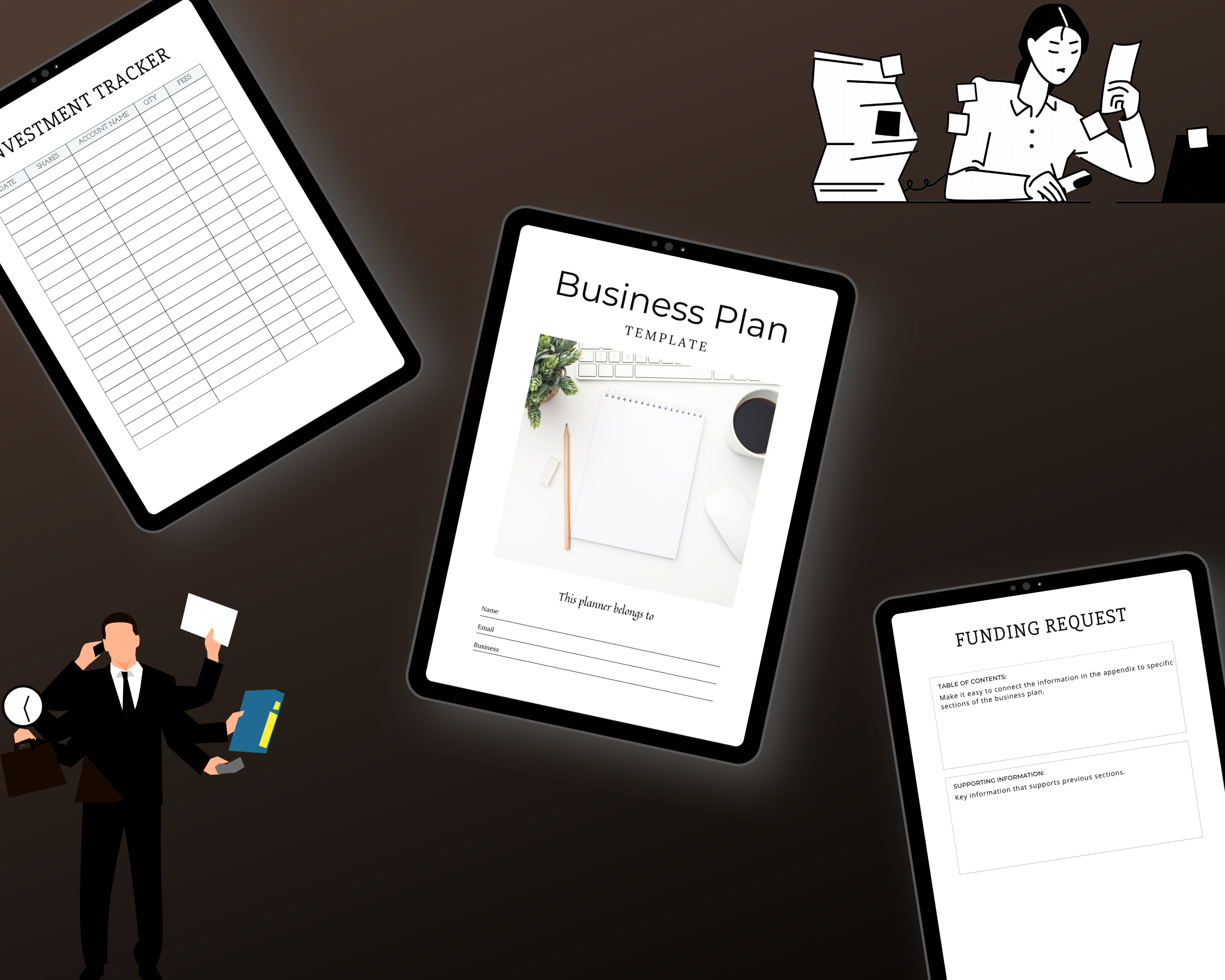 Editable Business Plan Template in Canva | Commercial Use