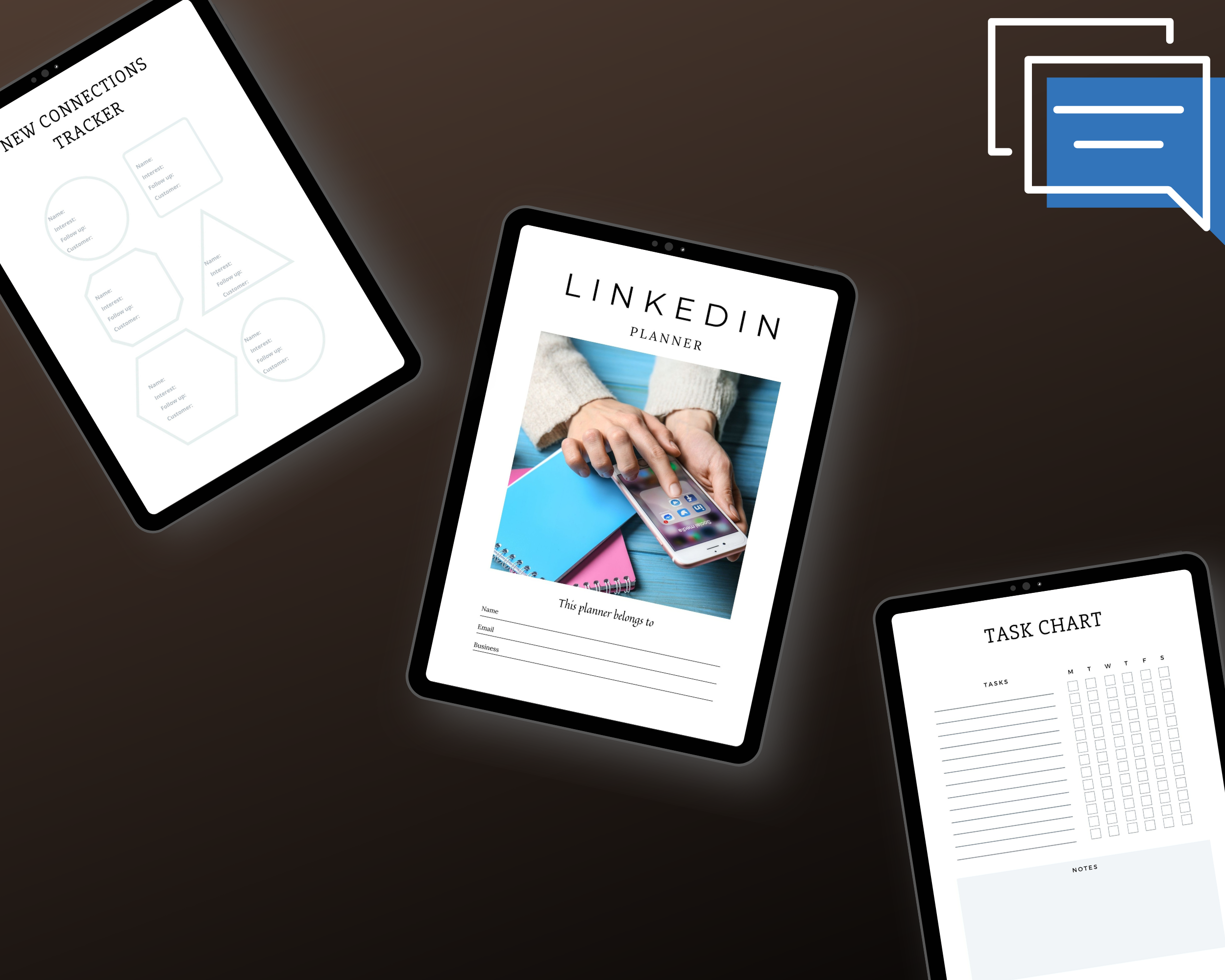 Editable LinkedIn Planner in Canva | Commercial Use