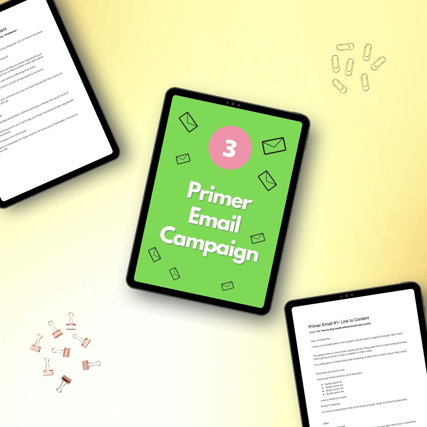 Priming List Email Sequence | Link to Content Emails | Fill-In-The-Blank Template | Done for You Scripts