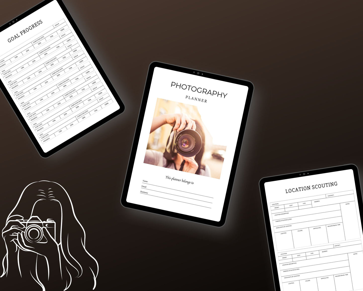 Photography Planner in Canva | Canva Template Pack | Photography Business Planner Canva | Commercial Use