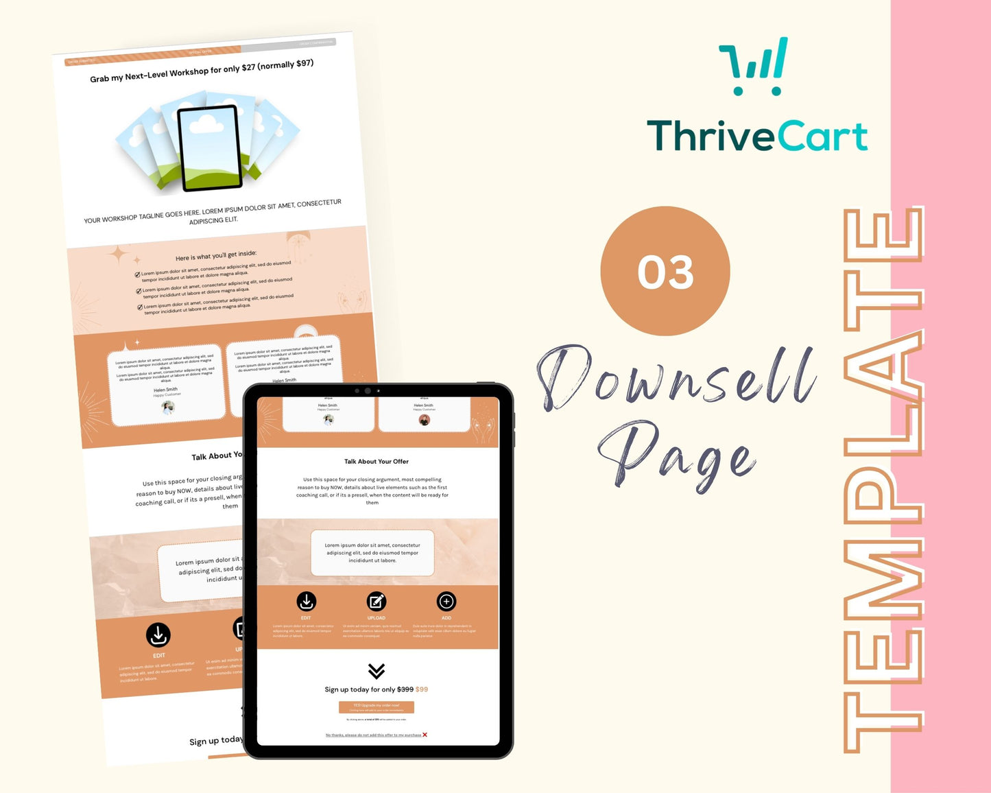 Spiritual ThriveCart 4-Page Sales Funnel Template
