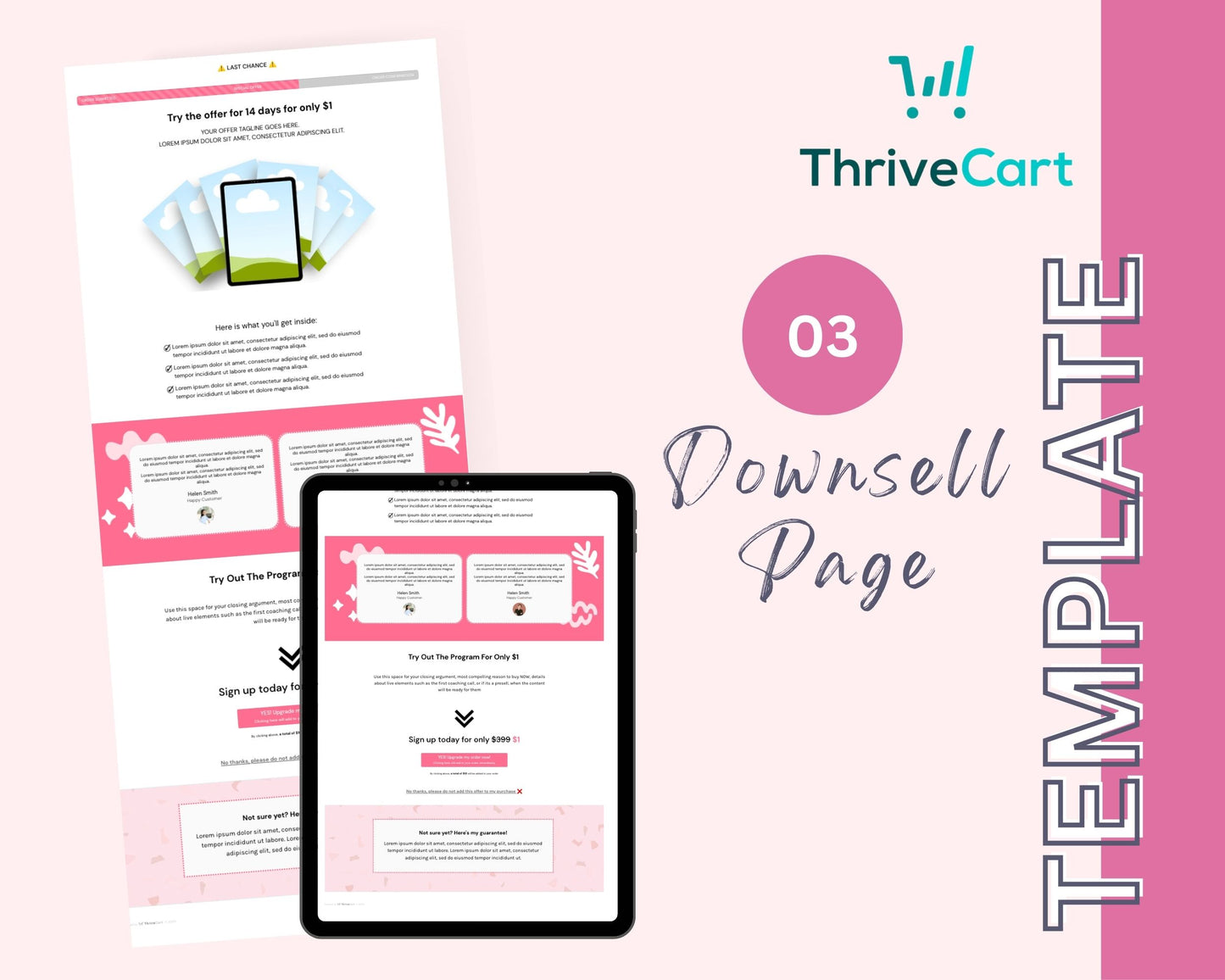 Raspberry Pie ThriveCart 4-Page Sales Funnel Template