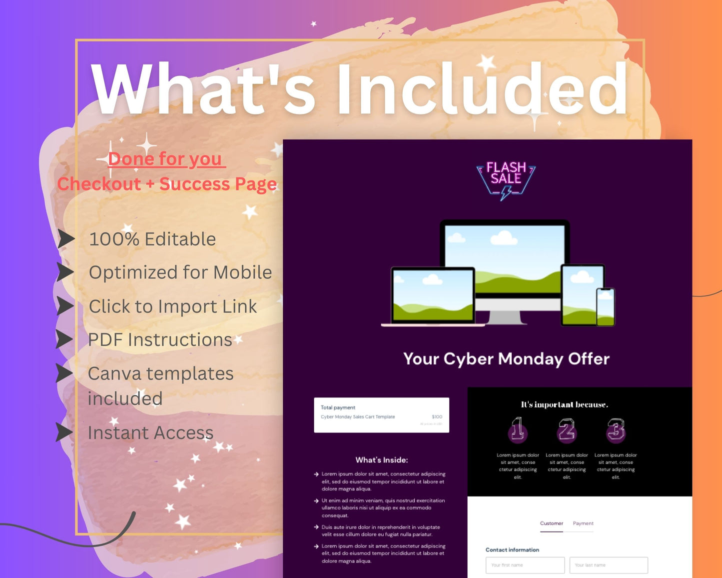 Cyber Monday ThriveCart Checkout Template