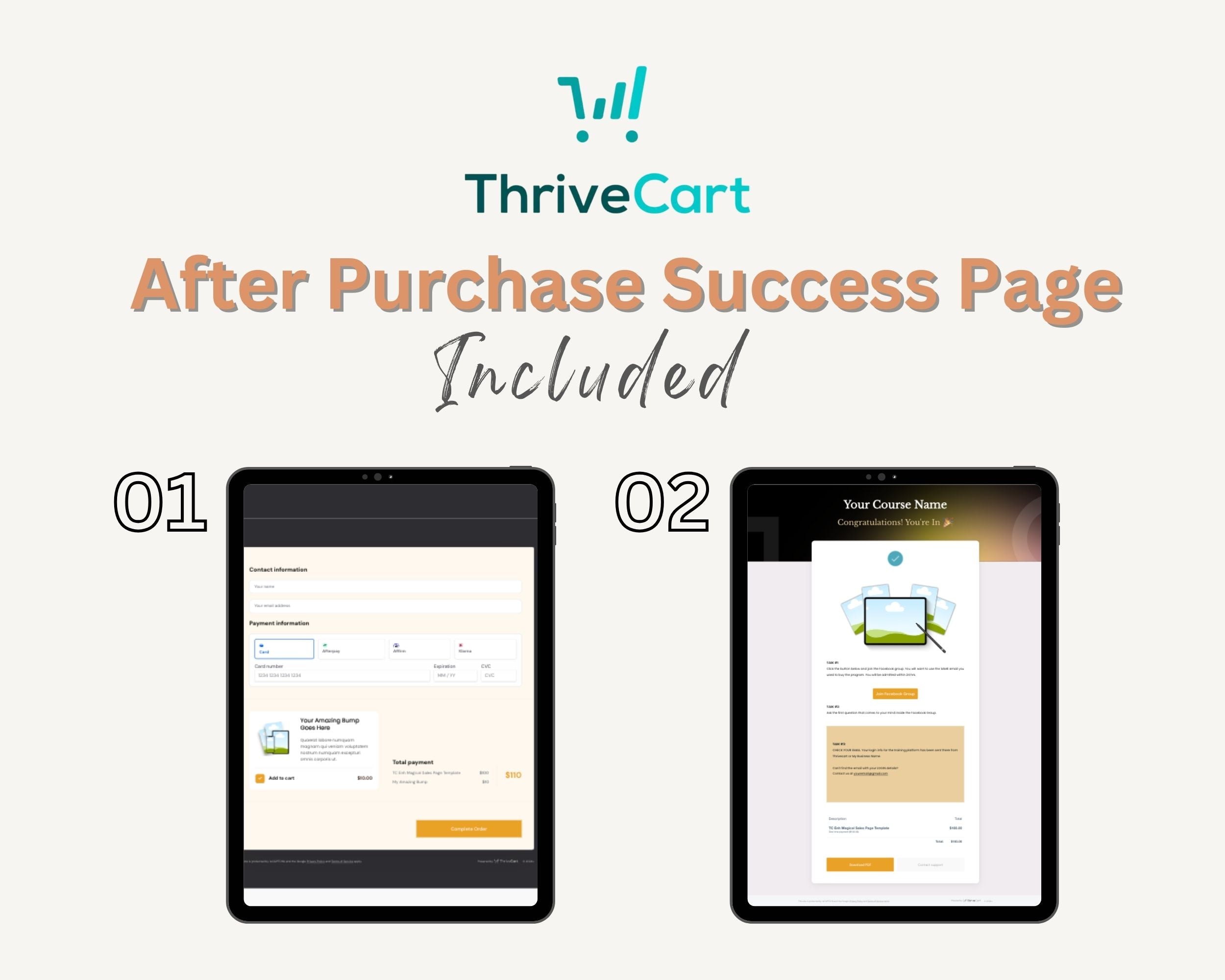 Magical Sales Page Template in ThriveCart