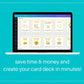 50 Date Night Ideas Cards | Canva Inspirational Cards | Commercial Use