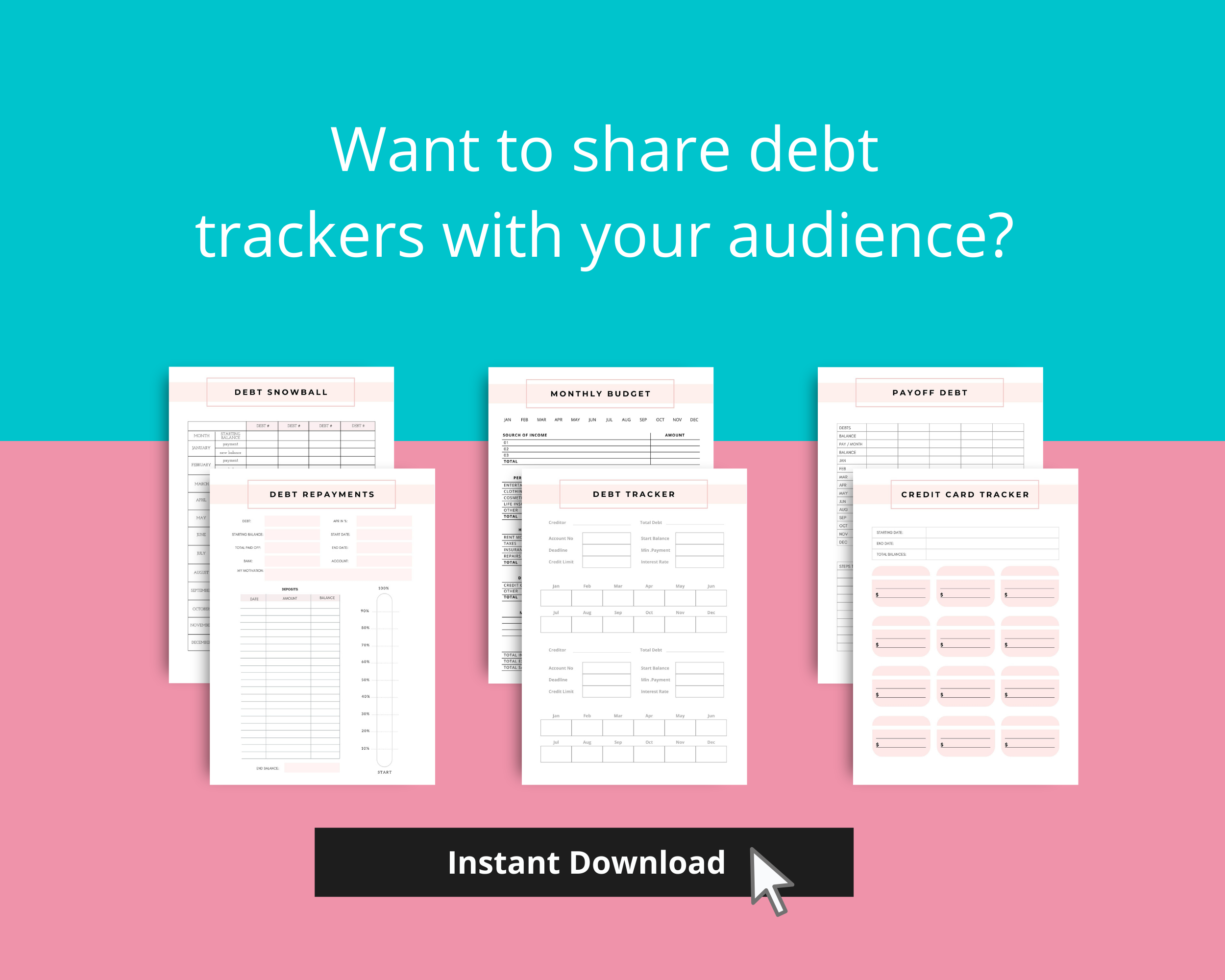 Credit Score Trackers Canva Templates | Commercial Use | Customizable Credit Repair Trackers