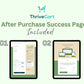 Organic Green Sales Page Template in ThriveCart