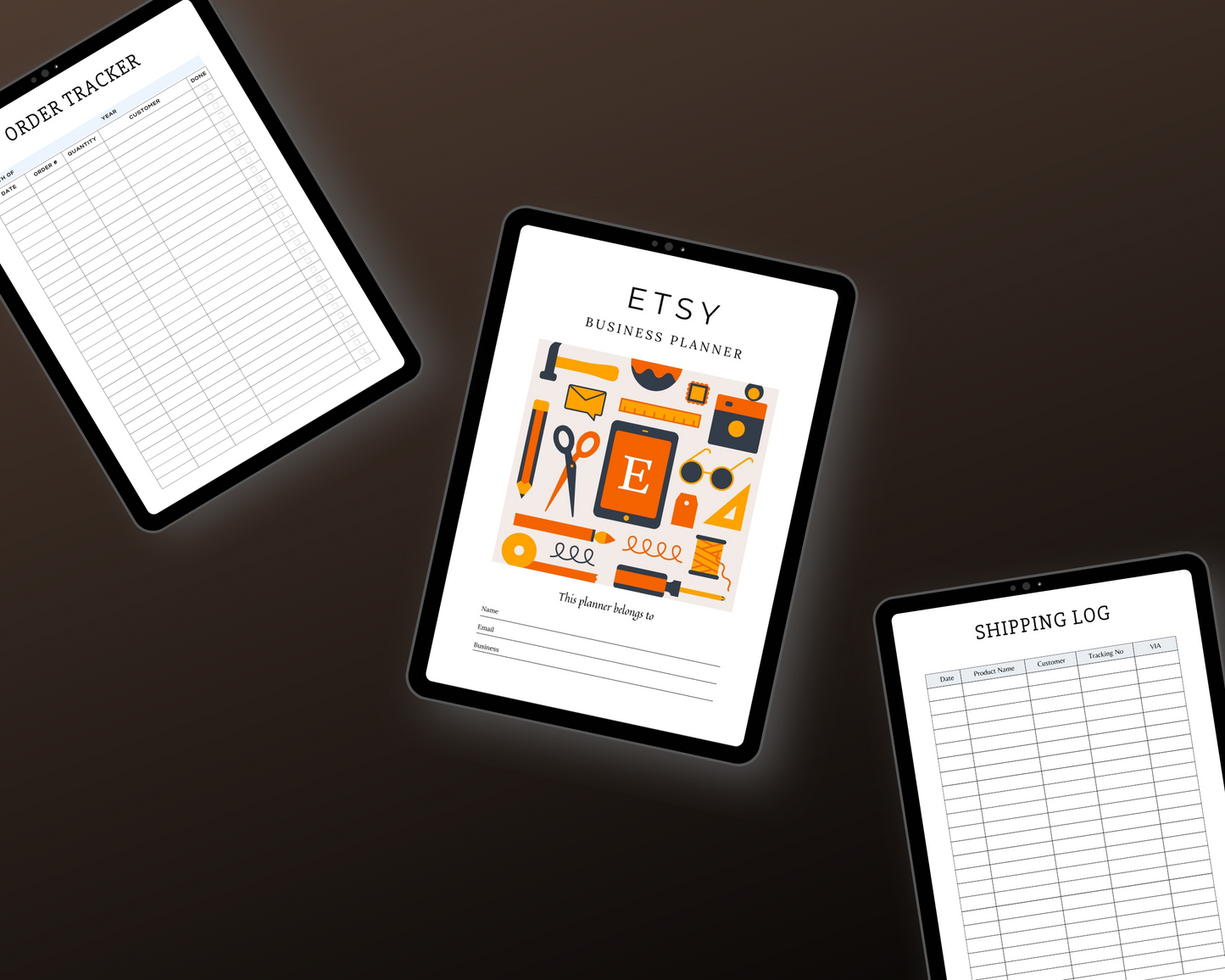 Editable Etsy Shop Planner Templates in Canva | Commercial Use