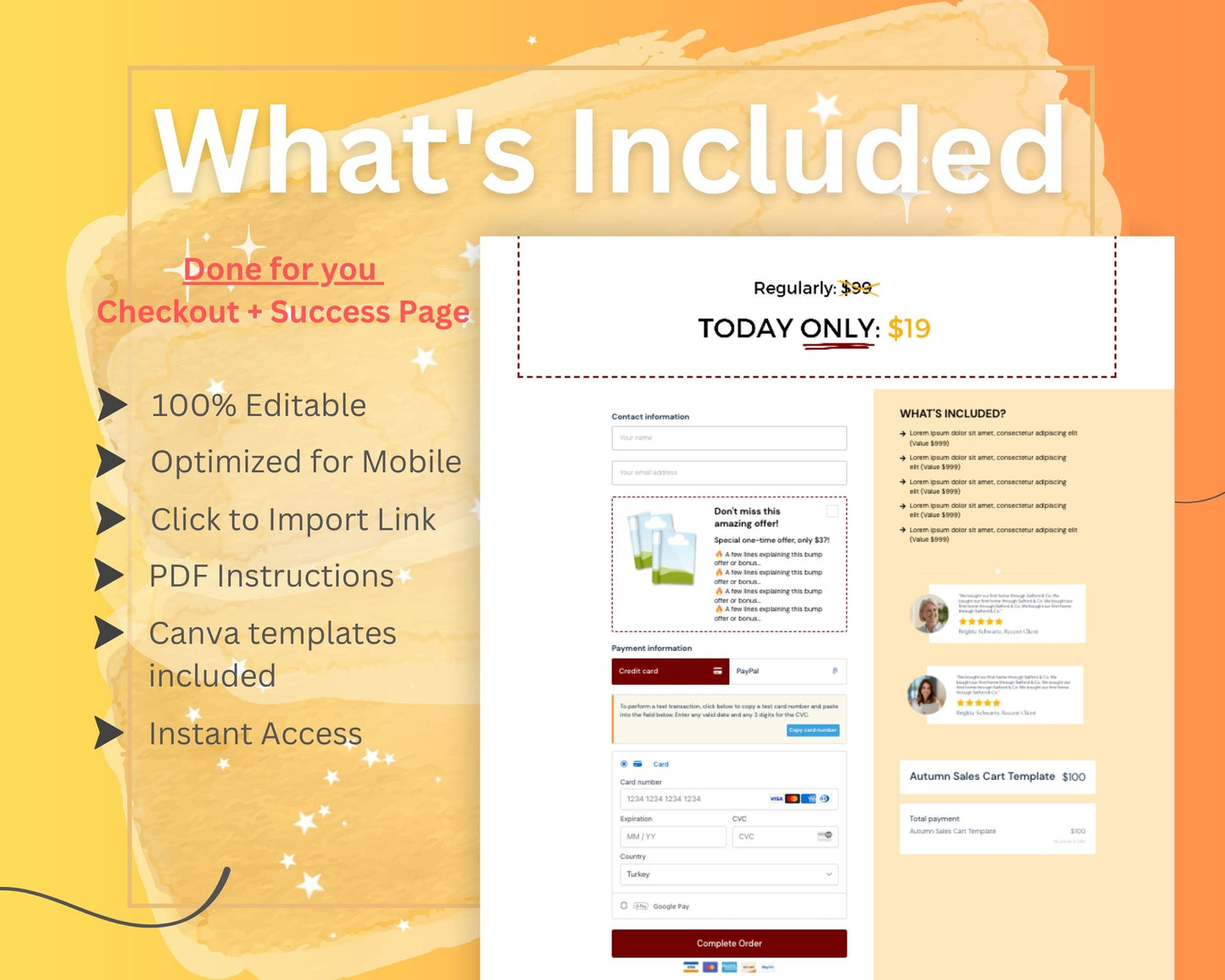 Autumn Halloween ThriveCart Checkout Template