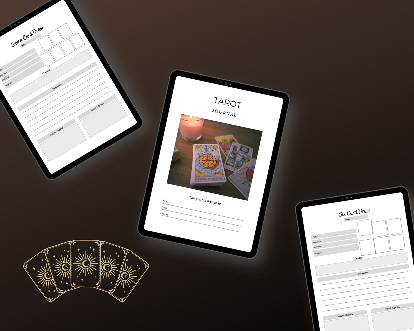Editable Tarot Planner in Canva | Commercial Use