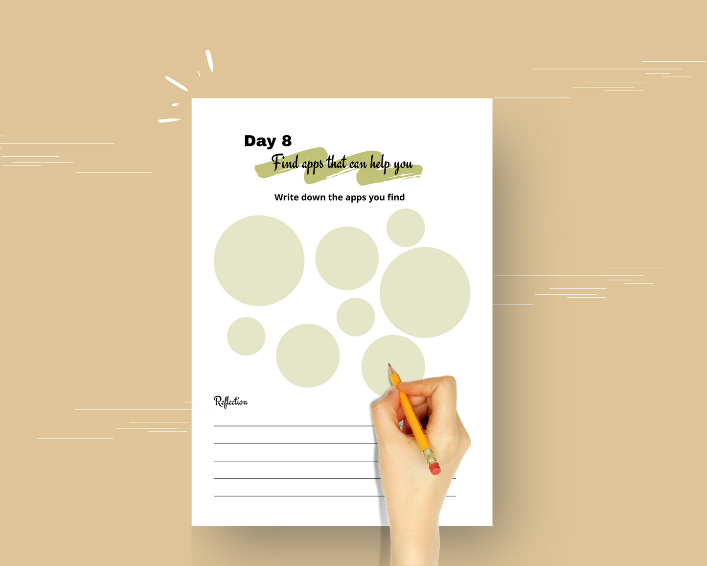 30-Day Declutter Challenge | Editable Canva Template A4 Size