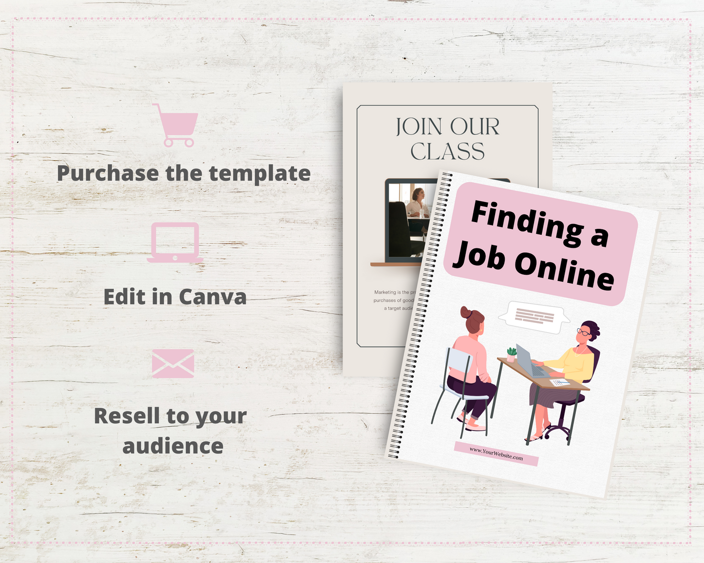 Editable Finding a Job Online | Done-for-You Ebook in Canva