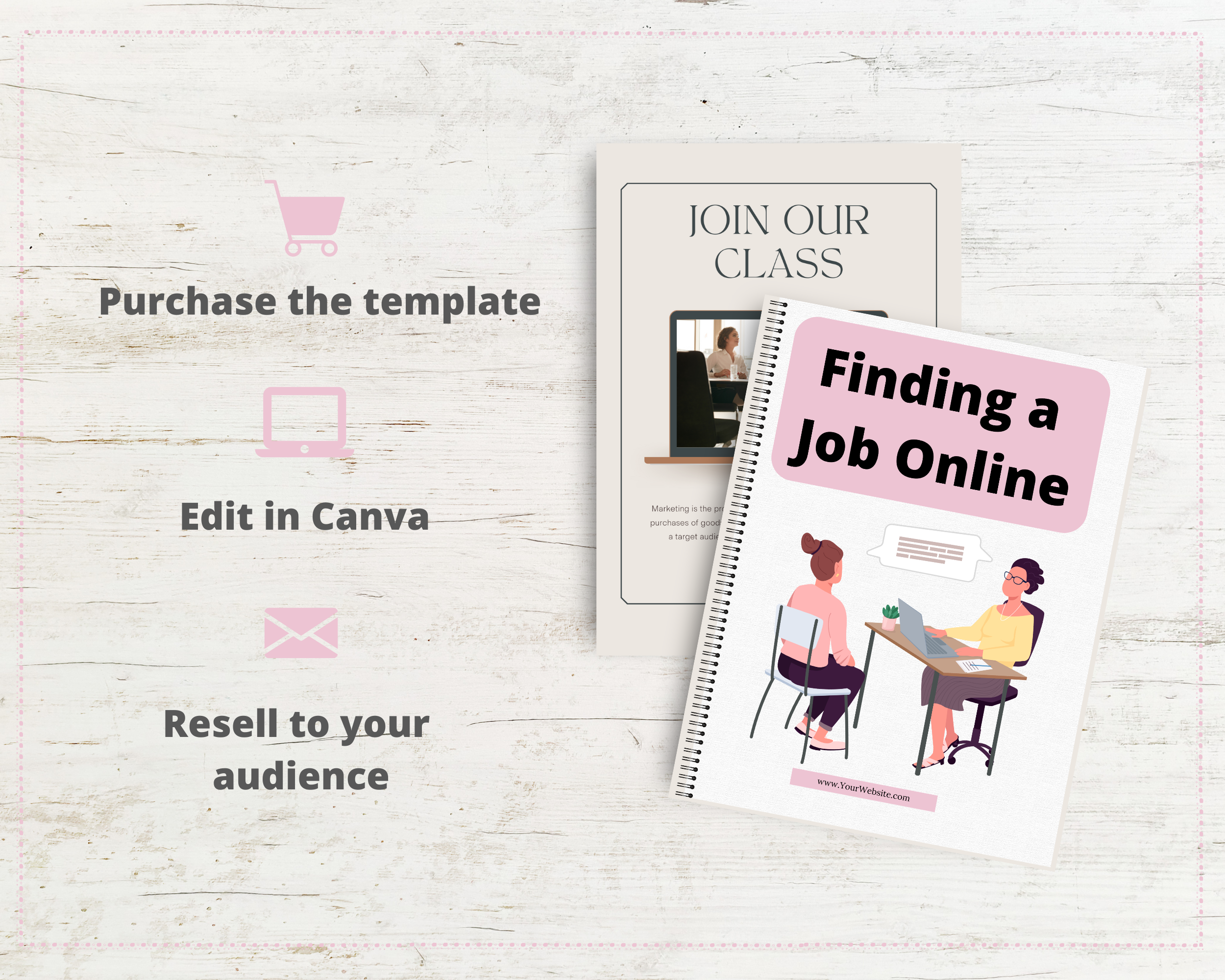 Editable Finding a Job Online | Done-for-You Ebook in Canva