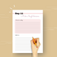 30-Day Personal Growth Challenge | Editable Canva Template A4 Size