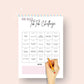 20-Day Tiktok Challenge | Tiktok Planner
