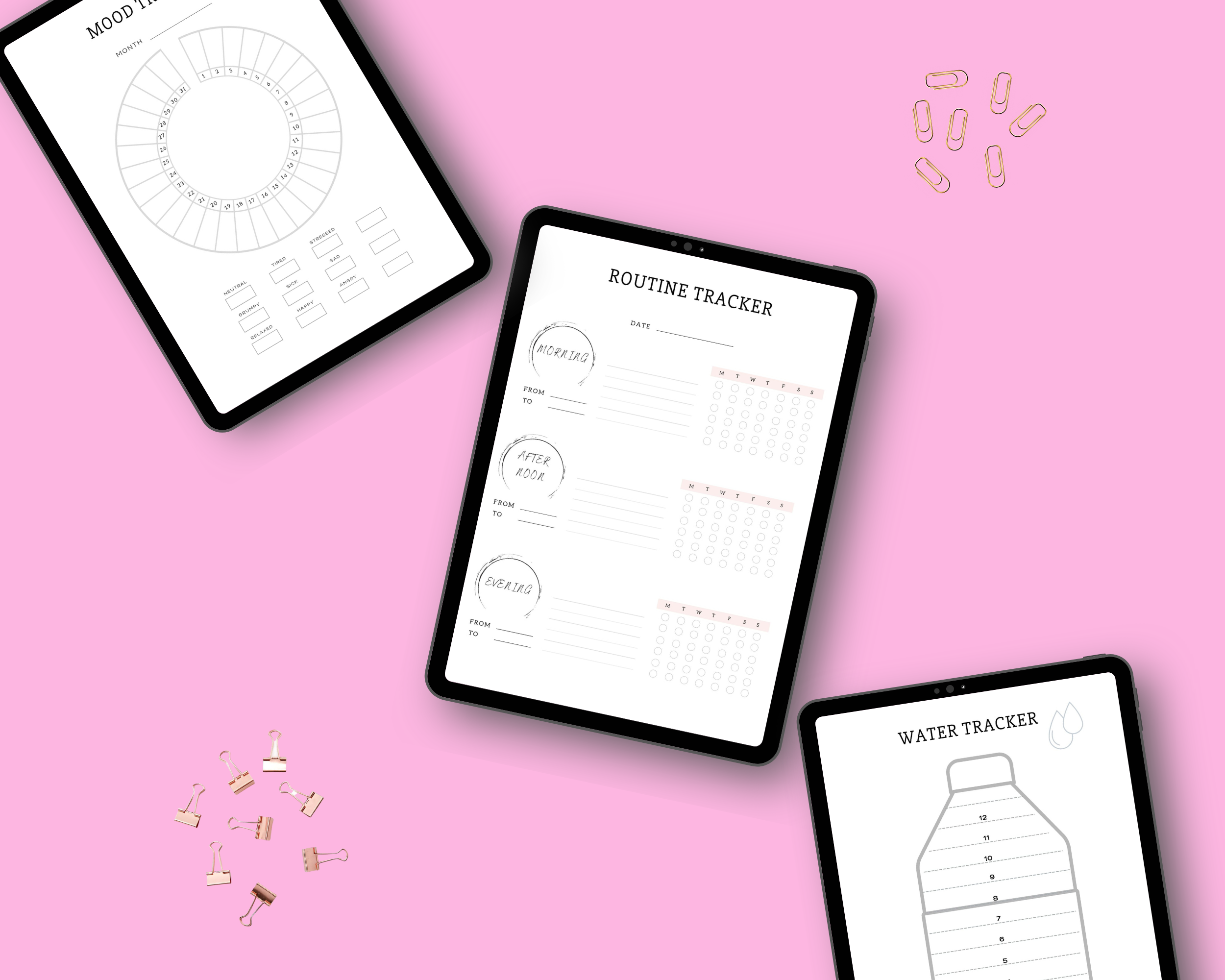 Editable Self Care Planner in Canva | Commercial Use