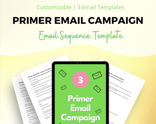 Priming List Email Sequence | Link to Content Emails | Fill-In-The-Blank Template | Done for You Scripts